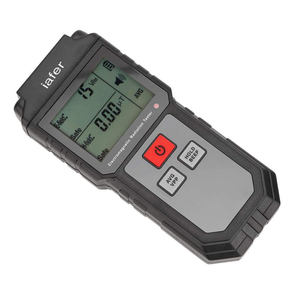 Electromagnetic Radiation Detector, RZ825 Handheld Mini Digital Radiation Monitor EMF Measuring Instrument with LCD Display for Electric Field Magnetic Field Measurement