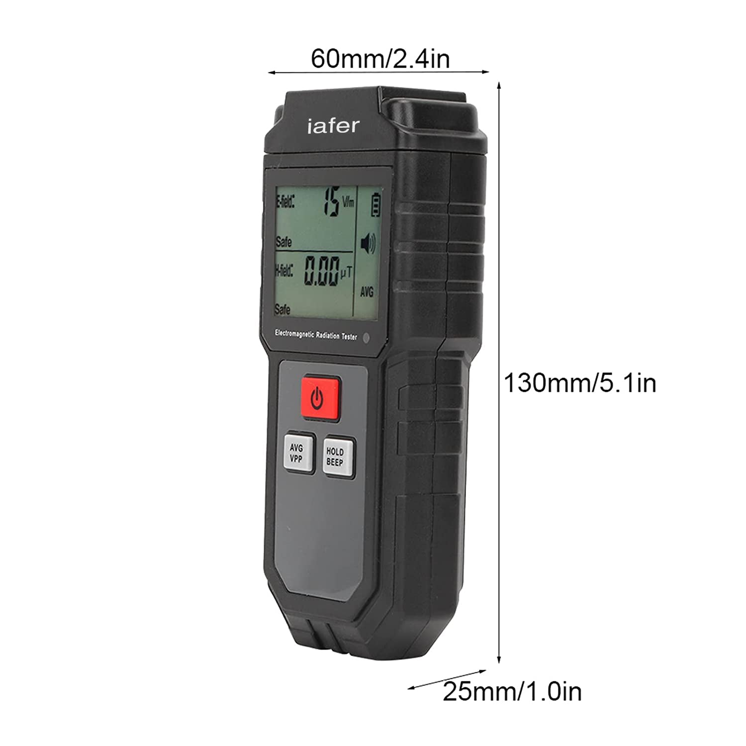 Electromagnetic Radiation Detector, RZ825 Handheld Mini Digital Radiation Monitor EMF Measuring Instrument with LCD Display for Electric Field Magnetic Field Measurement