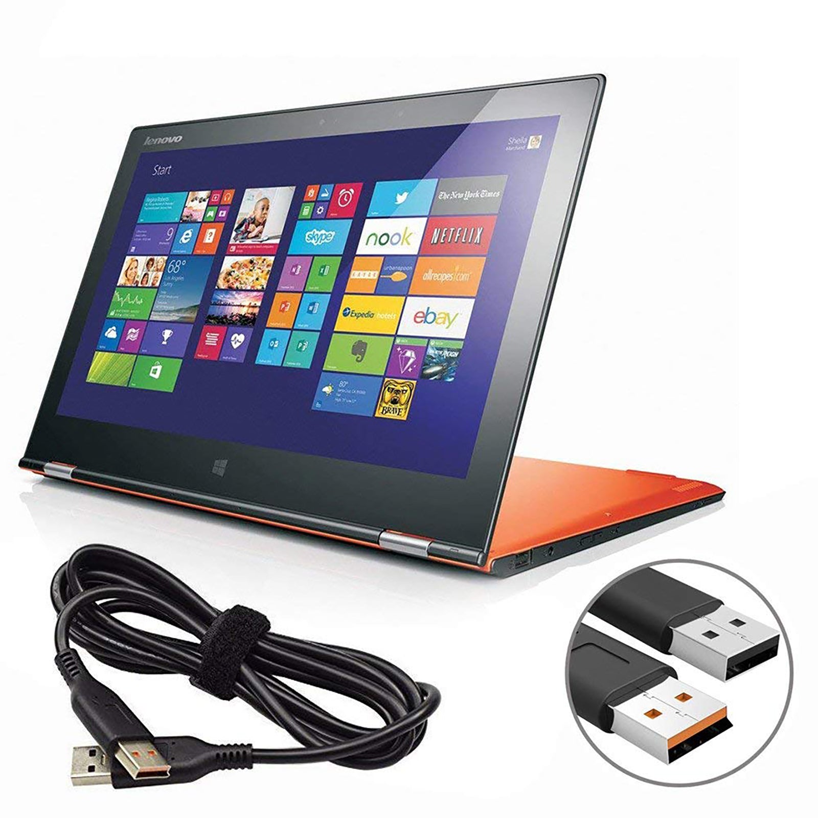 Genuine USB Charger Power Cable for Lenovo Yoga