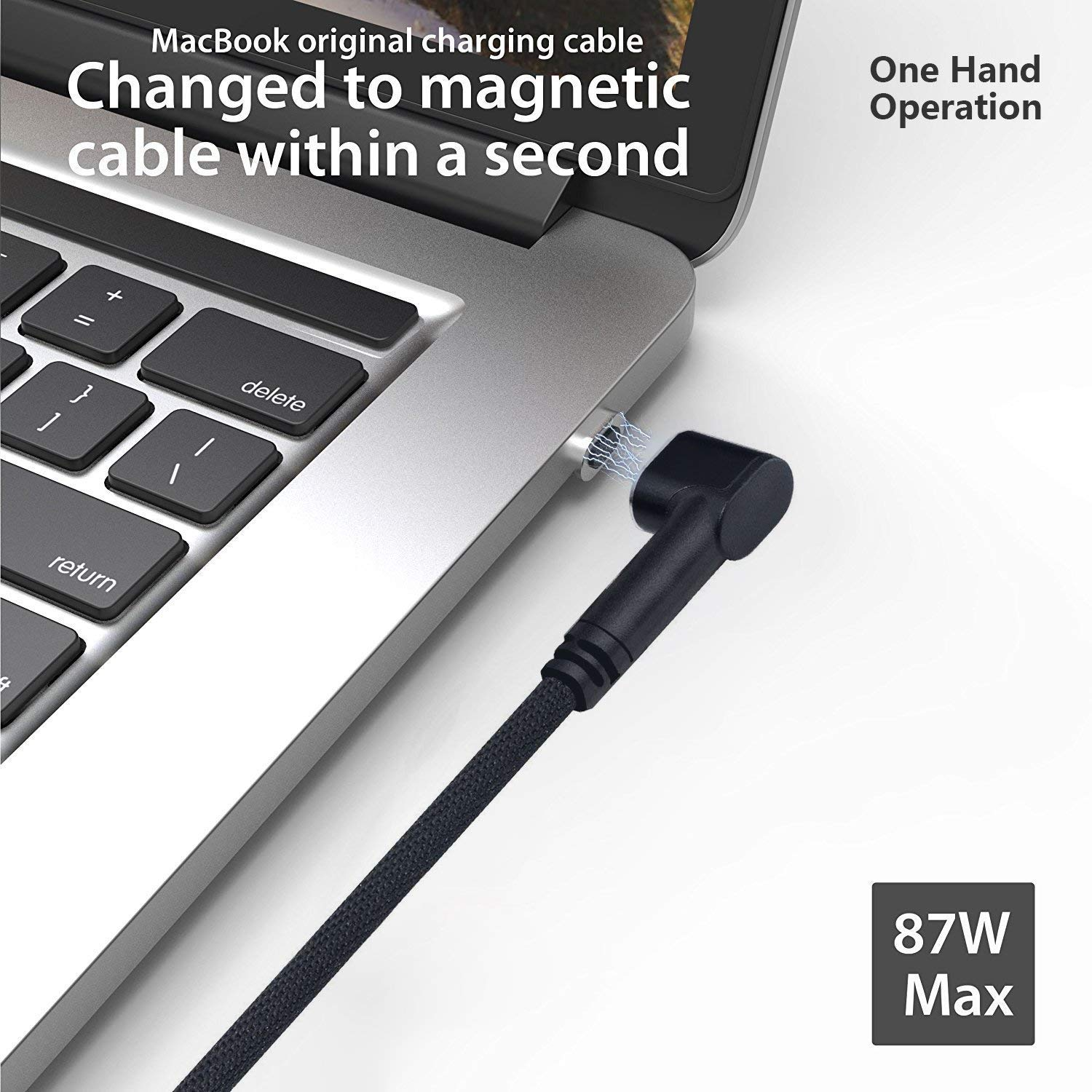 87W USB C Magnetic Charger Charging Cable